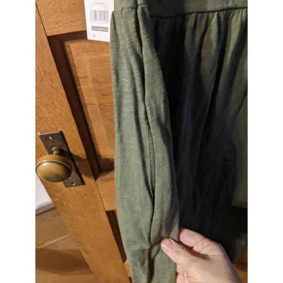 Time And Tru Shirt Knit Dress Size M Olive Green Small Tshirt Modest Womens - Picture 4 of 5